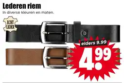 Dirk Lederen riem aanbieding