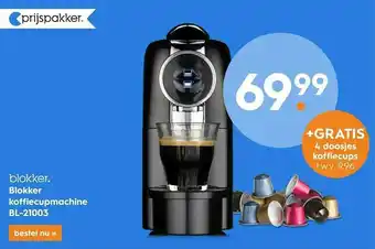 Blokker Blokker Koffiecupmachine BL-21003 aanbieding