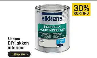 Hubo Sikkens Diy Lakken Interieur 30% Korting aanbieding