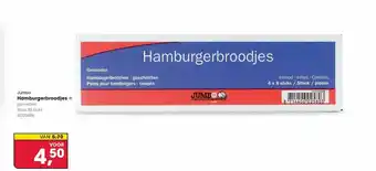 HANOS Jumbo Hamburgerbroodjes Gesneden aanbieding