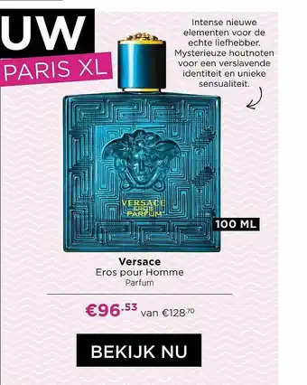 ICI Paris XL Versace Eros Pour Homme Parfum aanbieding