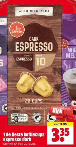Dirk 1 de Beste koffiecups espresso dark aanbieding