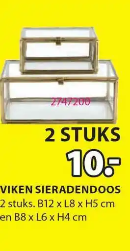 Jysk Viken Sieradendoos aanbieding