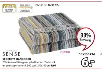 Jysk Segersta Handdoek 33% Korting aanbieding