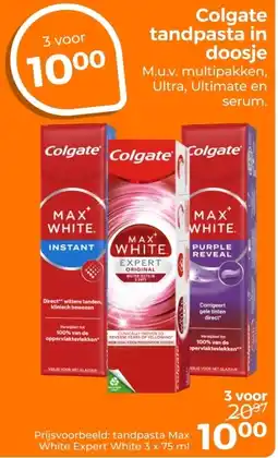 Trekpleister Colgate tandpasta in doosje aanbieding