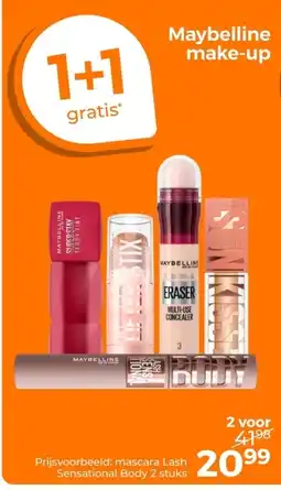 Trekpleister Maybelline make-up aanbieding