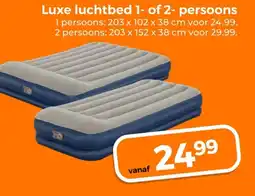Trekpleister Luxe luchtbed 1- of 2-persoons aanbieding