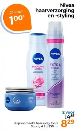 Trekpleister Nivea haarverzorging en styling aanbieding