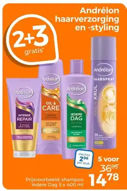Trekpleister Andrélon haarverzorging en styling aanbieding