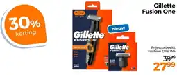 Trekpleister Gillette Fusion One aanbieding