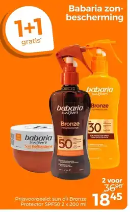 Trekpleister Babaria zonbescherming aanbieding