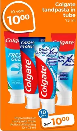 Trekpleister Colgate tandpasta in tube aanbieding