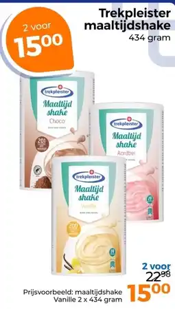 Trekpleister Trekpleister maaltijdshake aanbieding