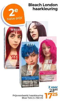 Trekpleister Bleach London haarkleuring aanbieding