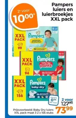 Trekpleister Pampers luiers en luierbroekjes XXL pack aanbieding