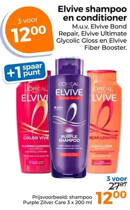 Trekpleister Elvive shampoo en conditioner aanbieding