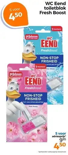 Trekpleister WC Eend toiletblok Fresh Boost aanbieding