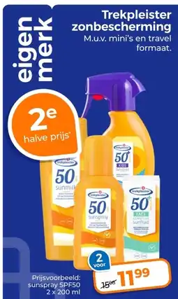 Trekpleister Trekpleister zonbescherming aanbieding