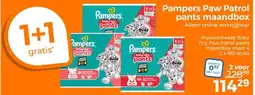 Trekpleister Pampers Paw Patrol pants maandbox aanbieding