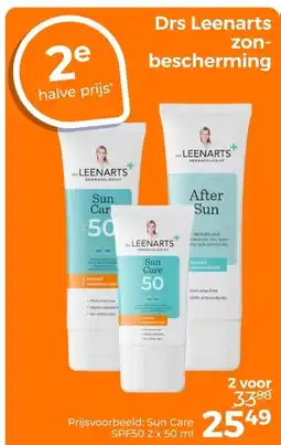 Trekpleister Drs Leenarts zonbescherming aanbieding