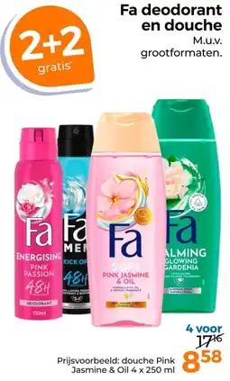 Trekpleister Fa deodorant en douche aanbieding