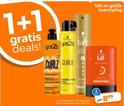 Trekpleister Taft en got2b haarstyling aanbieding