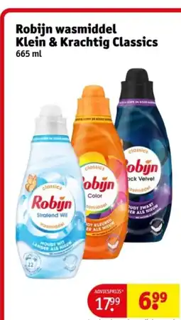 Kruidvat Robijn wasmiddel Klein & Krachtig Classics aanbieding