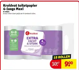 Kruidvat Kruidvat toiletpapier 4-laags Maxi aanbieding