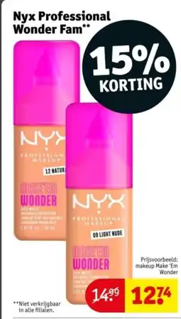 Kruidvat Nyx Professional Wonder Fam aanbieding