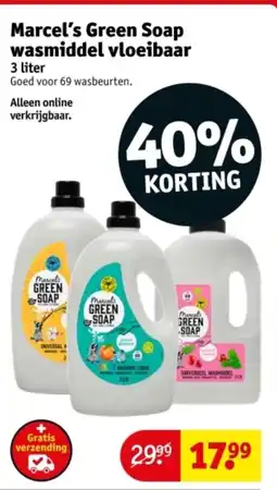 Kruidvat Marcel's Green Soap wasmiddel vloeibaar aanbieding
