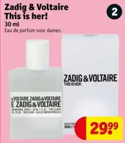 Kruidvat Zadig & Voltaire This is her! aanbieding