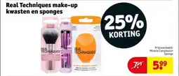 Kruidvat Real Techniques make-up kwasten en sponges aanbieding