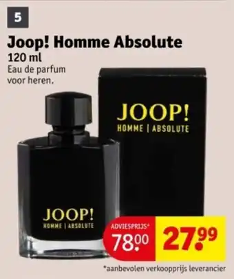 Kruidvat Joop! Homme Absolute aanbieding