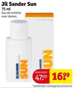 Kruidvat Jil Sander Sun aanbieding