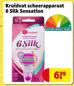 Kruidvat Kruidvat scheerapparaat 6 Silk Sensation aanbieding