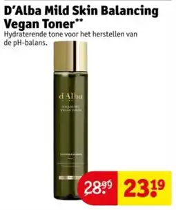 Kruidvat D'Alba Mild Skin Balancing Vegan Toner aanbieding