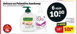 Kruidvat Unicura en Palmolive handzeep aanbieding