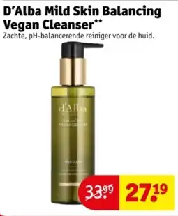 Kruidvat D'Alba Mild Skin Balancing Vegan Cleanser aanbieding