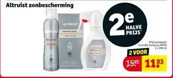 Kruidvat Altruist zonbescherming aanbieding