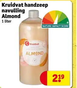 Kruidvat Kruidvat handzeep navulling Almond aanbieding