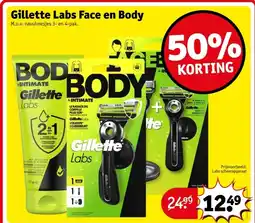 Kruidvat Gillette Labs Face en Body aanbieding