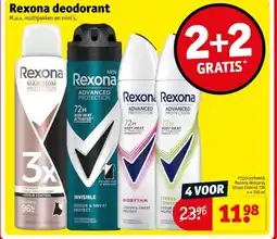 Kruidvat Rexona deodorant aanbieding