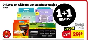 Kruidvat Gillette en Gillette Venus scheermesjes aanbieding