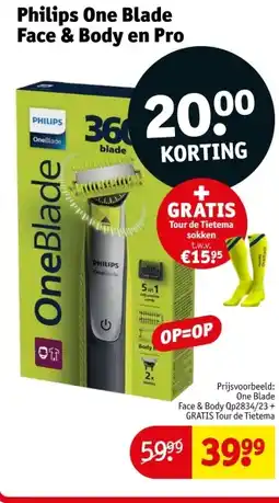 Kruidvat Philips One Blade Face & Body en Pro aanbieding