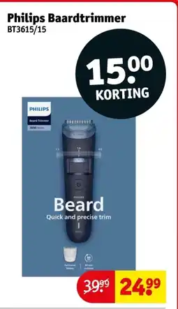 Kruidvat Philips Baardtrimmer BT3615/15 aanbieding