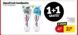 Kruidvat Aquafresh tandpasta aanbieding