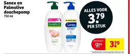 Kruidvat Sanex en Palmolive douchepomp aanbieding