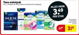 Kruidvat Tena enkelpak aanbieding