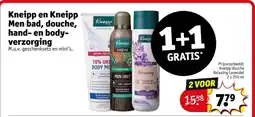 Kruidvat Kneipp en Kneipp Men bad, douche, hand- en body- verzorging aanbieding