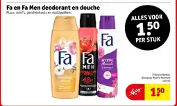 Kruidvat Fa en Fa Men deodorant en douche aanbieding